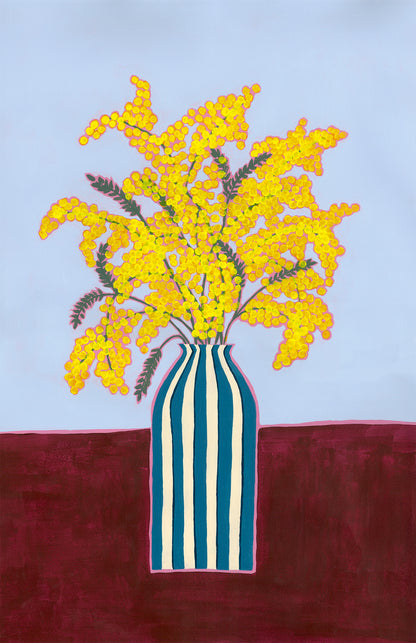 Illustration Bouquet Mimosa