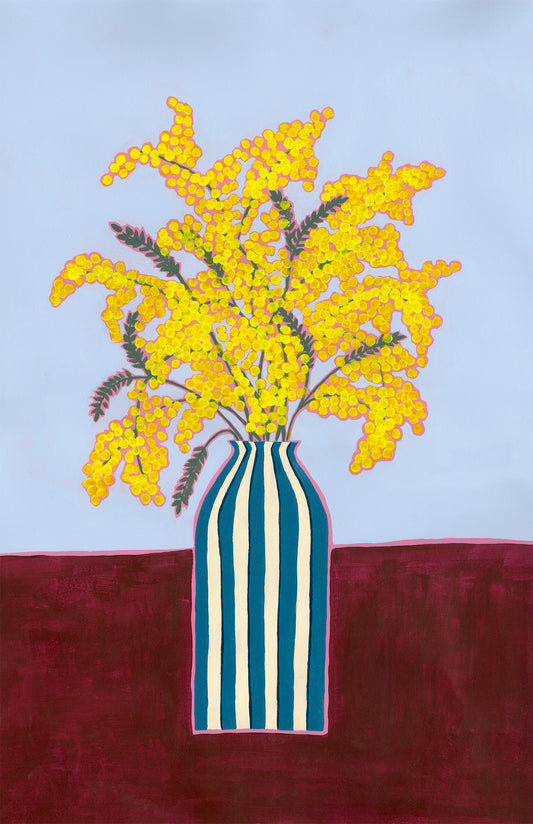 Illustration Bouquet Mimosa