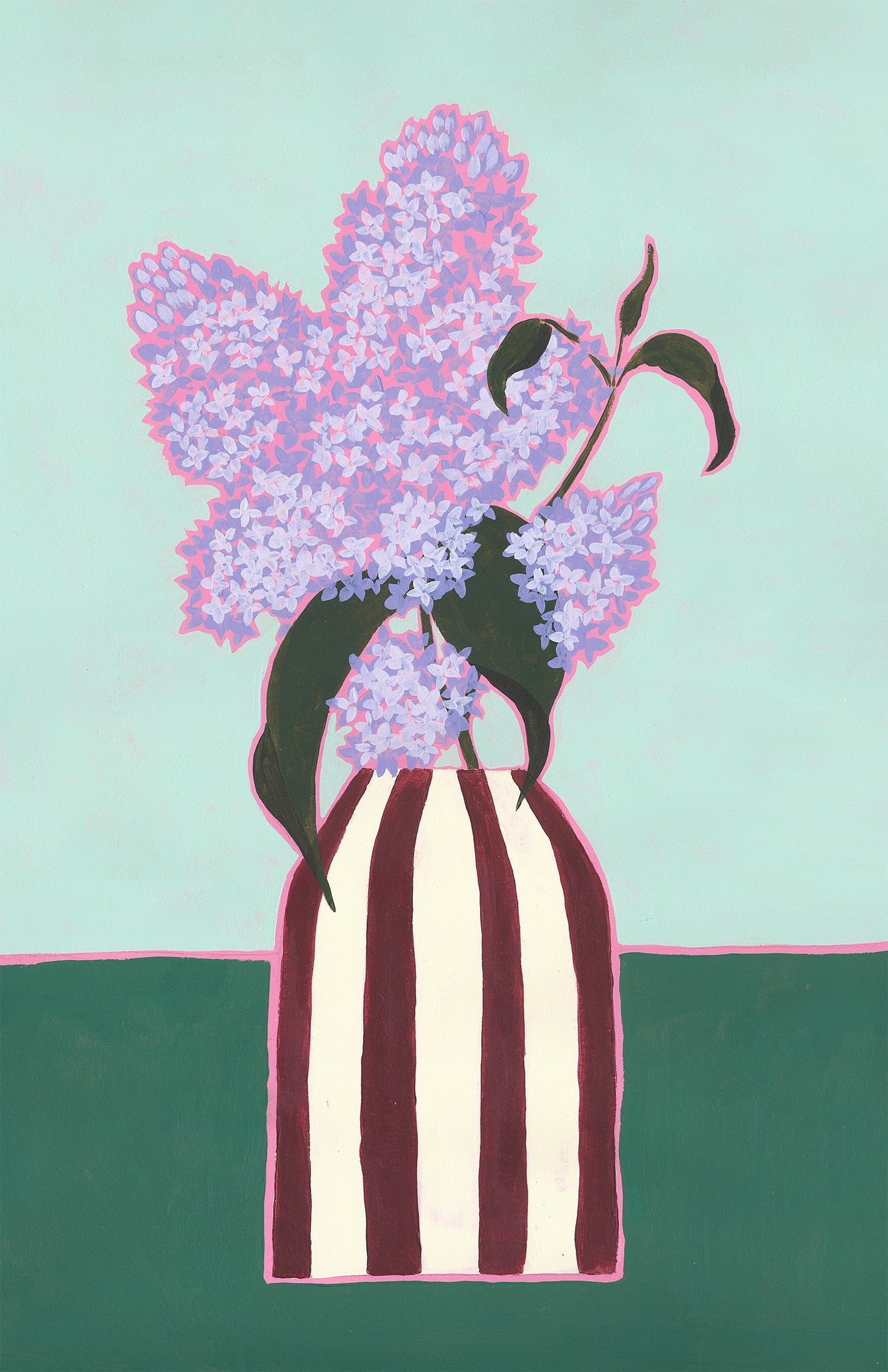 Illustration Bouquet Lilas