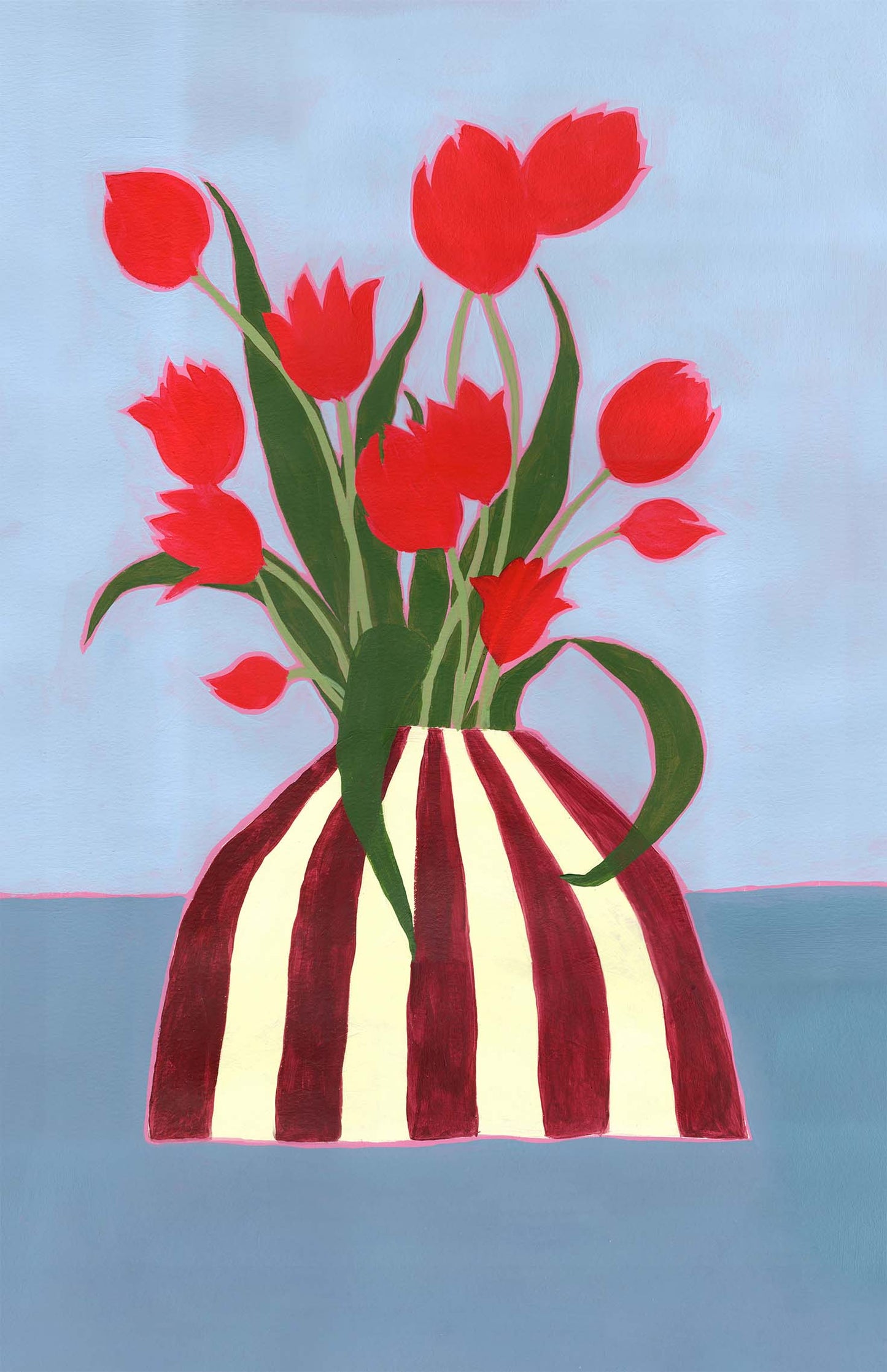 Illustration Bouquet Tulipes