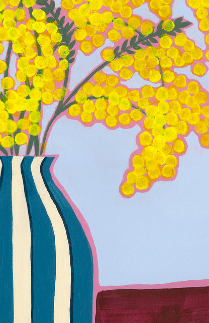 Illustration Bouquet Mimosa
