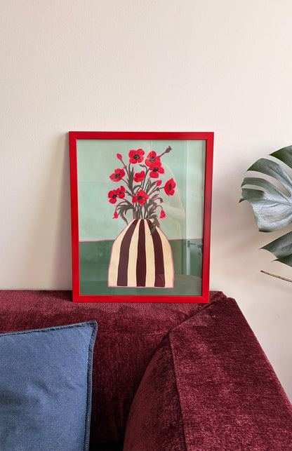 Illustration Bouquet Coquelicot
